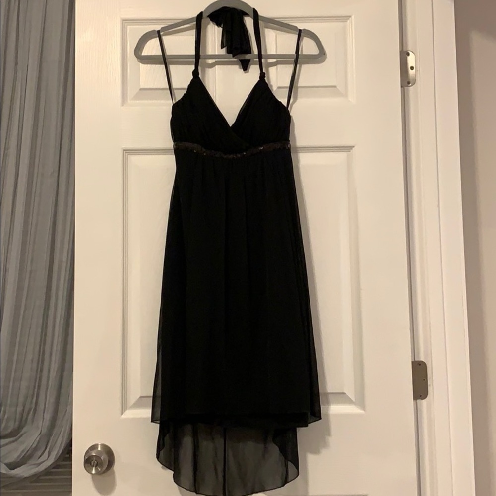 Semi-Formal High-Low Black Dress
